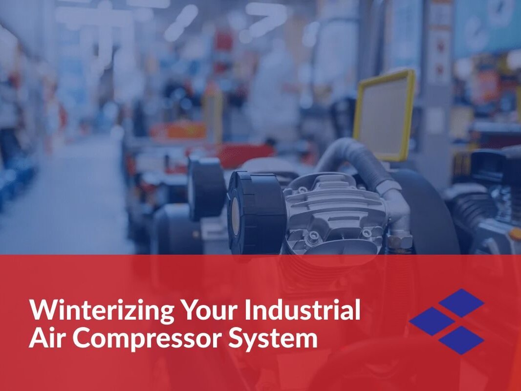 industrial air compressor with text 