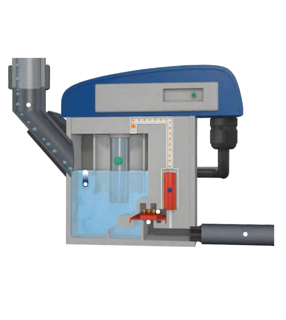 condensate management cutaway